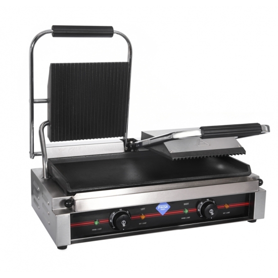 Τοστιέρα Λεία/Ραβδωτή Διπλή 150.673